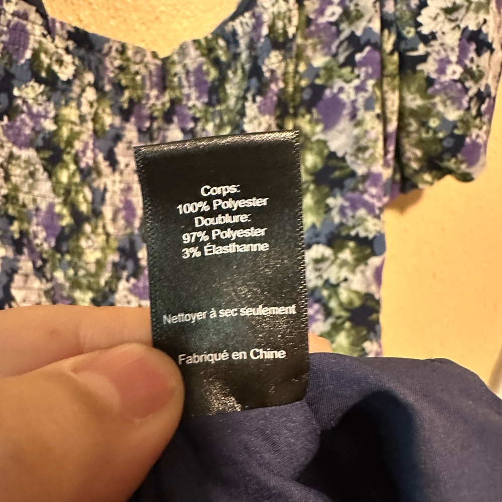 Astr‎ The Label Dress Asymmetrical Hem Floral Midi
Size XL Smocked - Picture 7 of 8